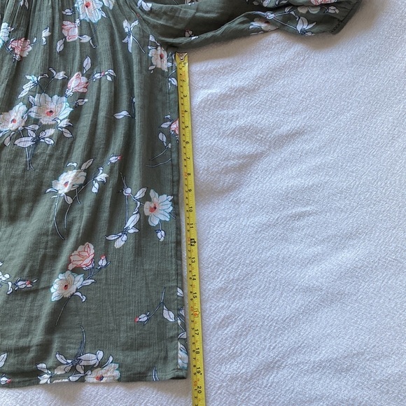J.Jill Off Shoulder Tunic Pullover Women's Floral Top Size S - Picture 6 of 6